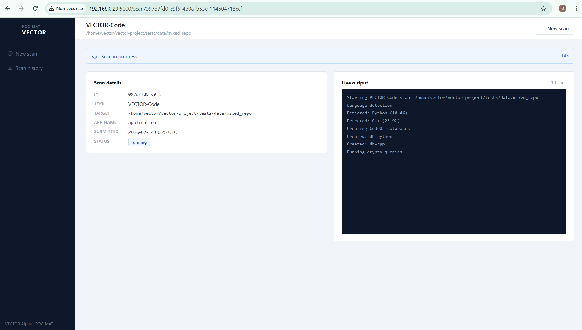 VECTOR-Code GUI