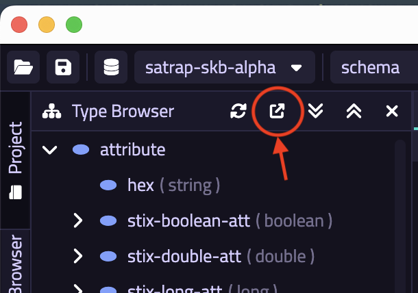 TypeDB Studio Data Schema Types export